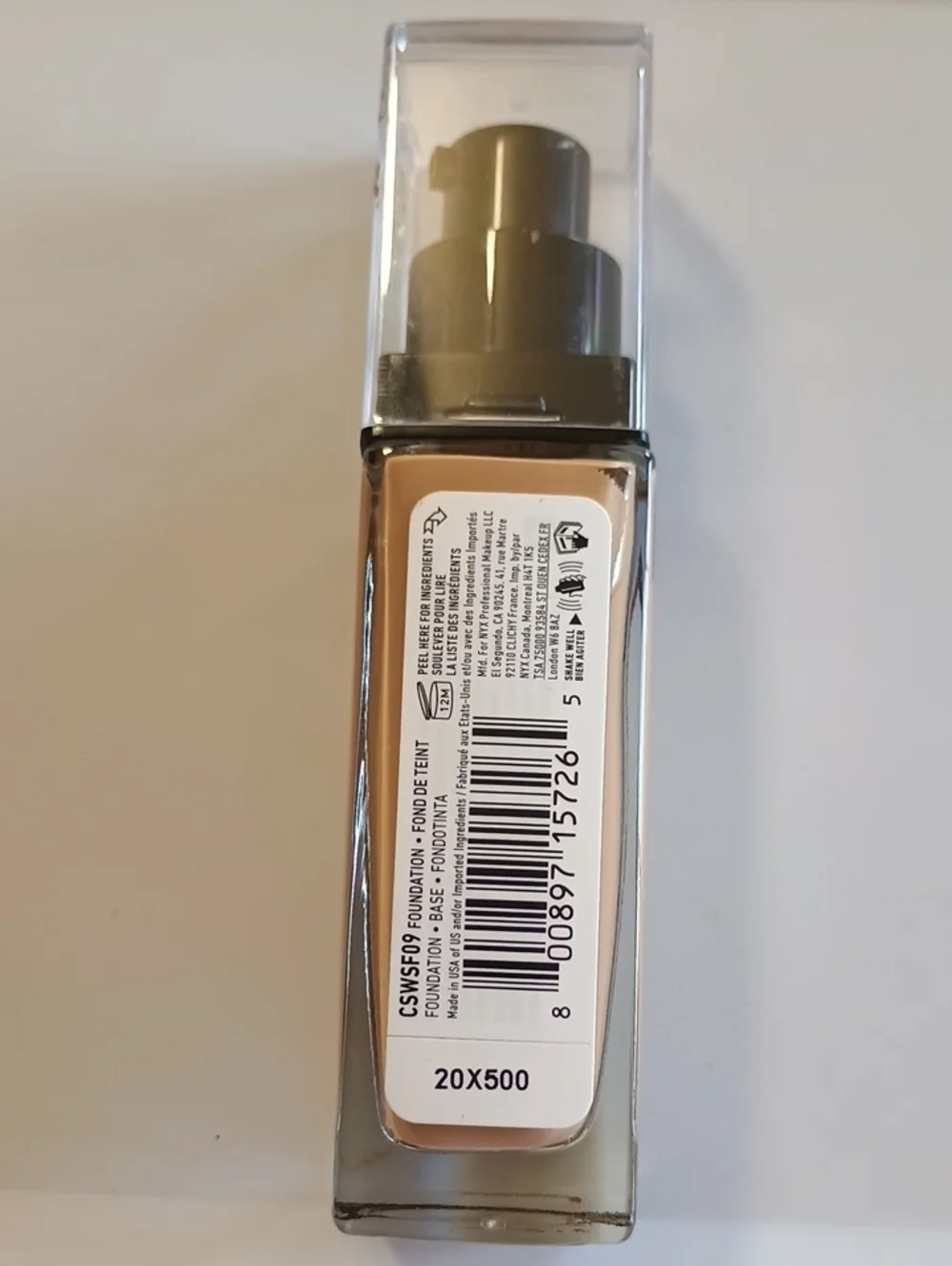 NYX Can't Stop Won't Stop Full Coverage Foundation Medium Olive